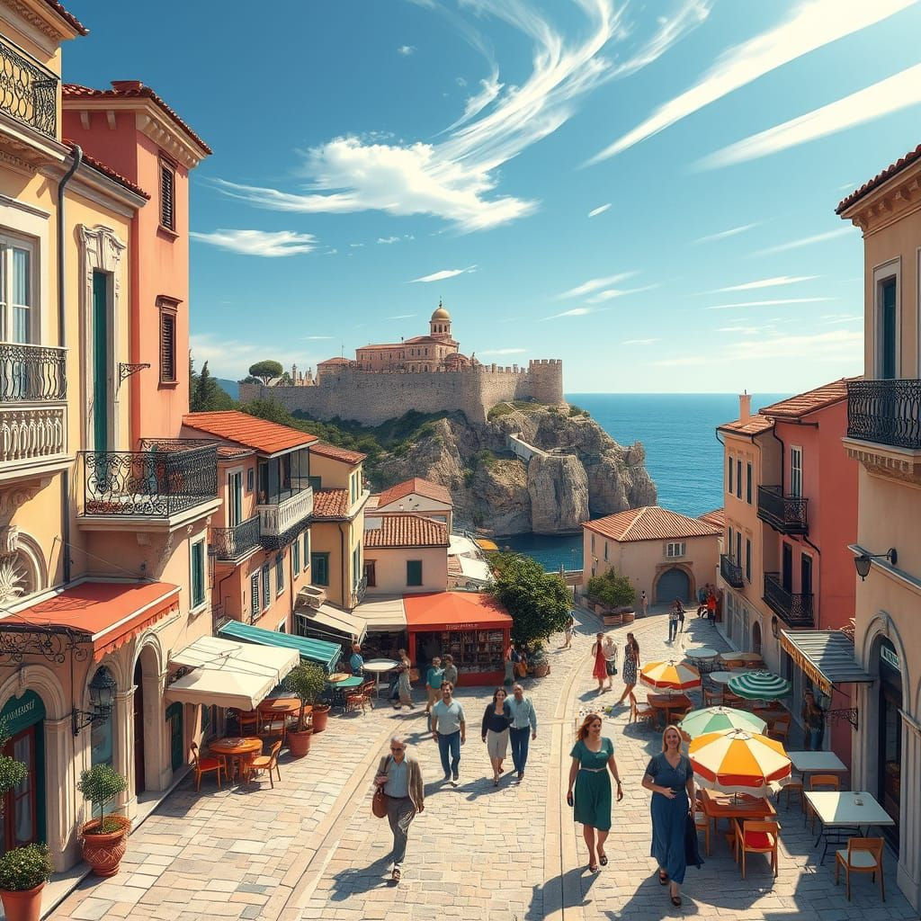Charming Corfu Town in Vibrant Venetian Style