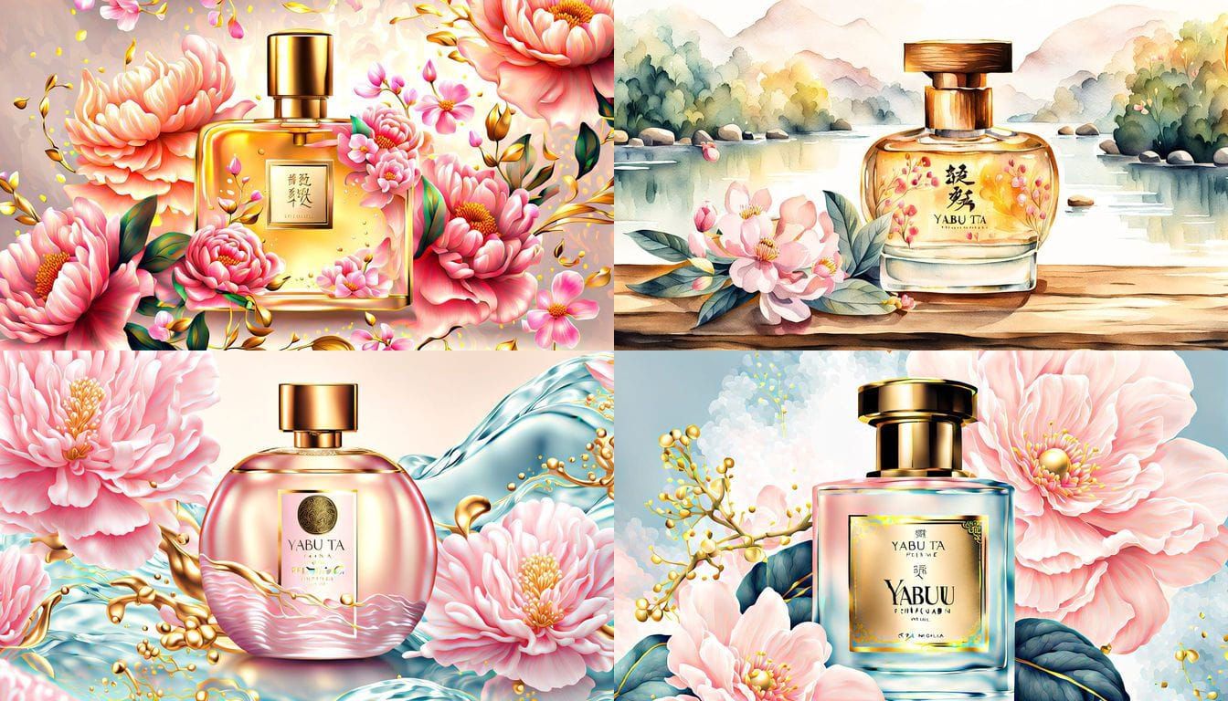 Mystical Chinese Water Source Perfume Bottle Label