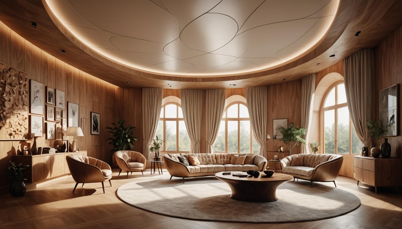 Photorealistic Interior with Sustainable Design Elements