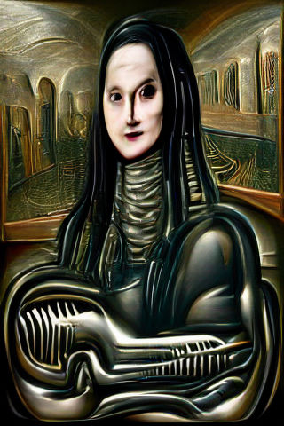 Mona Lisa in Giger Style