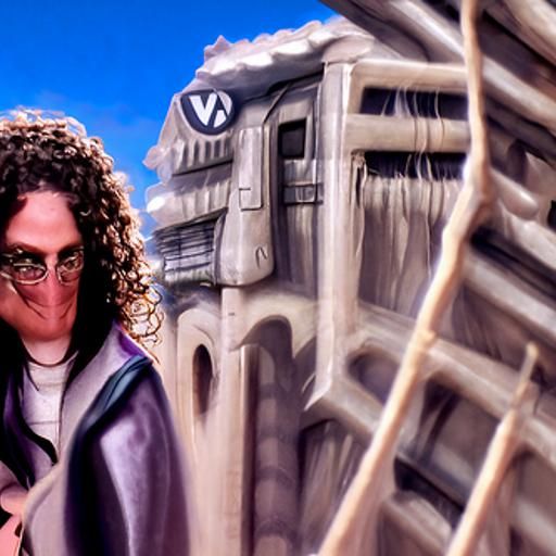Detailed Matte Painting of Weird Al Yankovic
