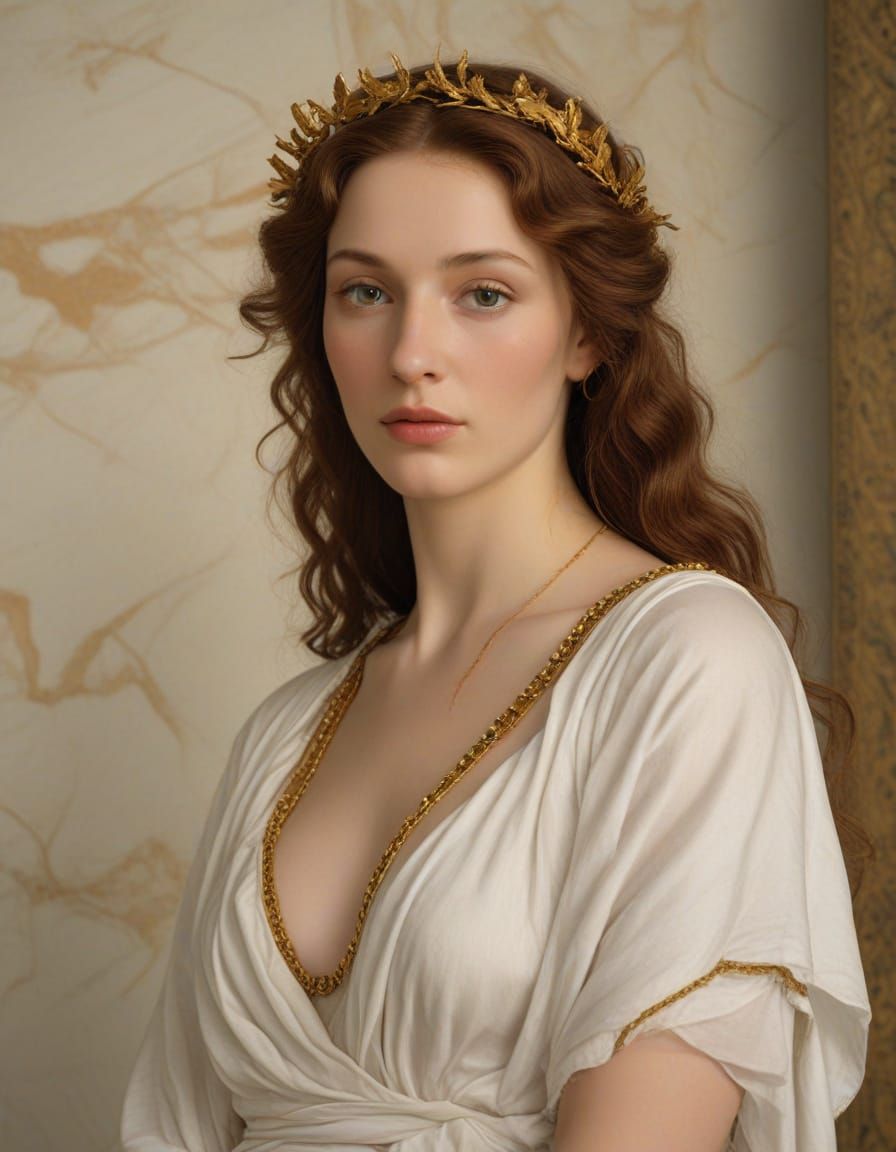 Stunning Roman Goddess in Photorealistic Portrait