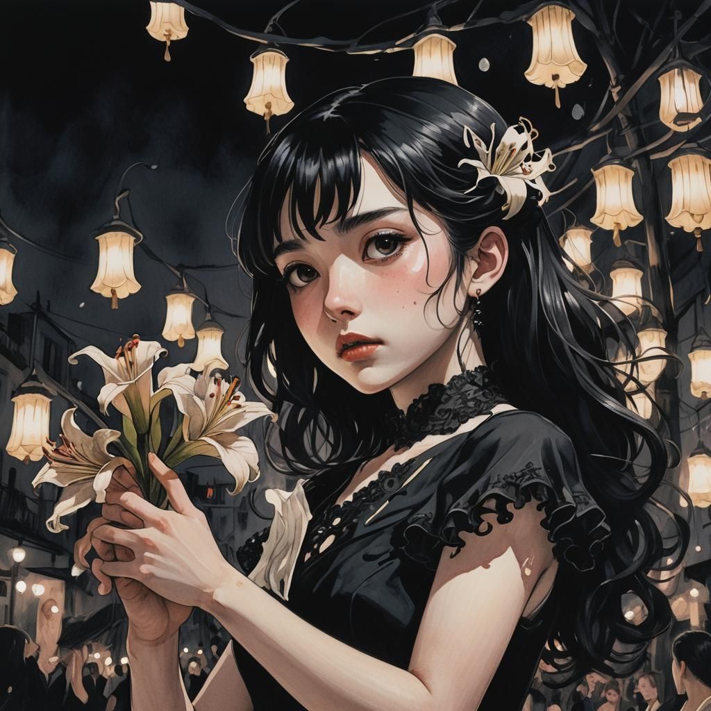 Dark Manga Portrait at Spanish Festival