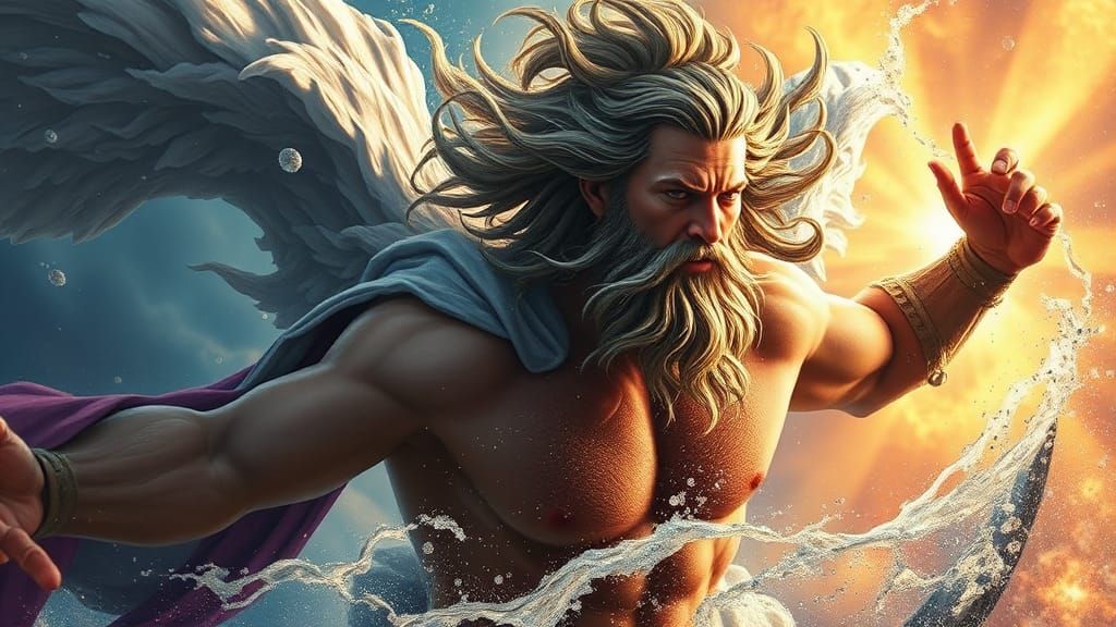 Aeolus Creates a Storm on Olympus: Splash Art