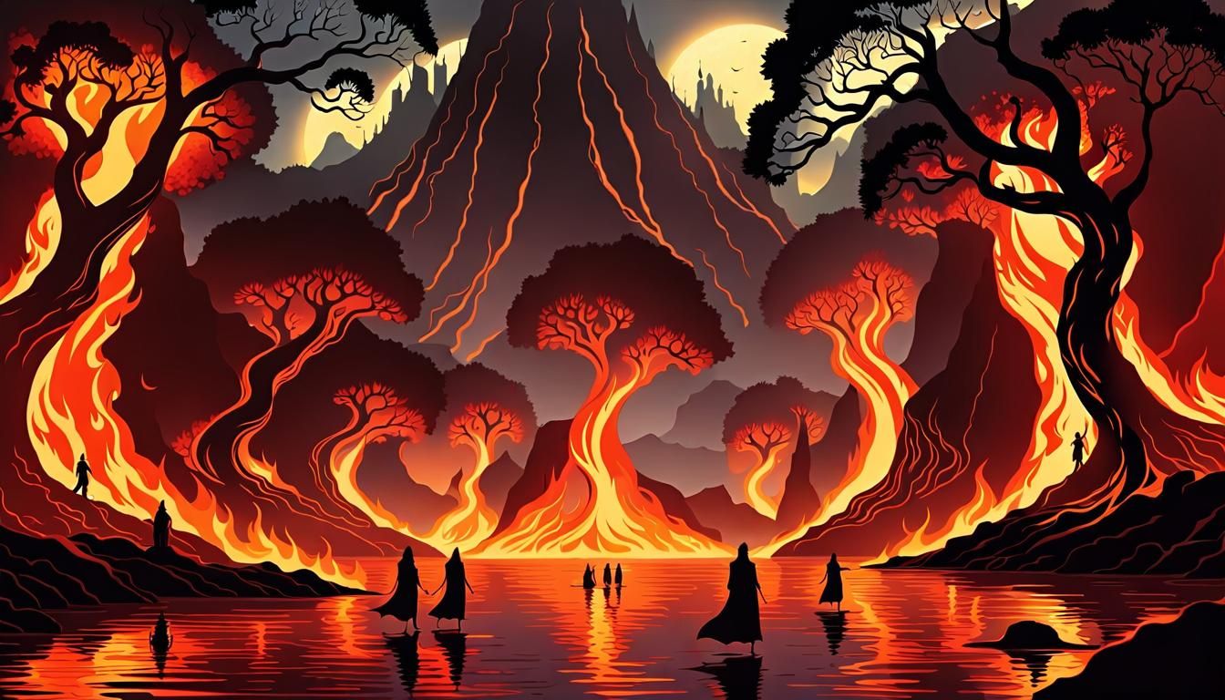 Infernal Procession: A Dystopian Underworld Journey