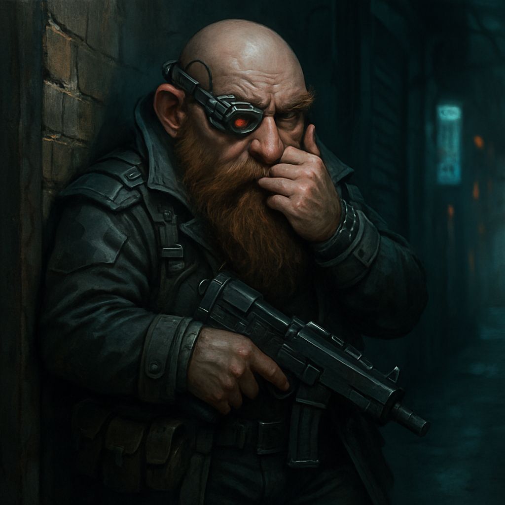 Shadowrun Dwarf in Alley: Paranoia and Secrets