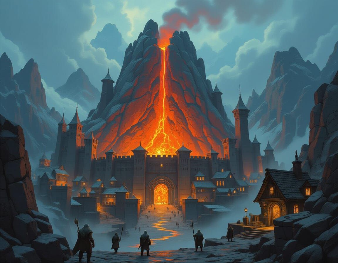 Dwarven City of Deephearth, a Subterranean Stronghold