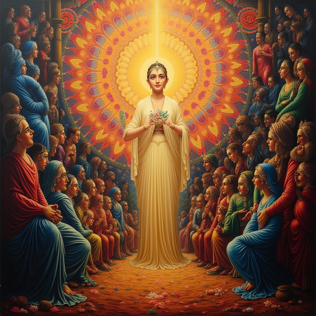 Masterpiece Painting of Beauty and Truth