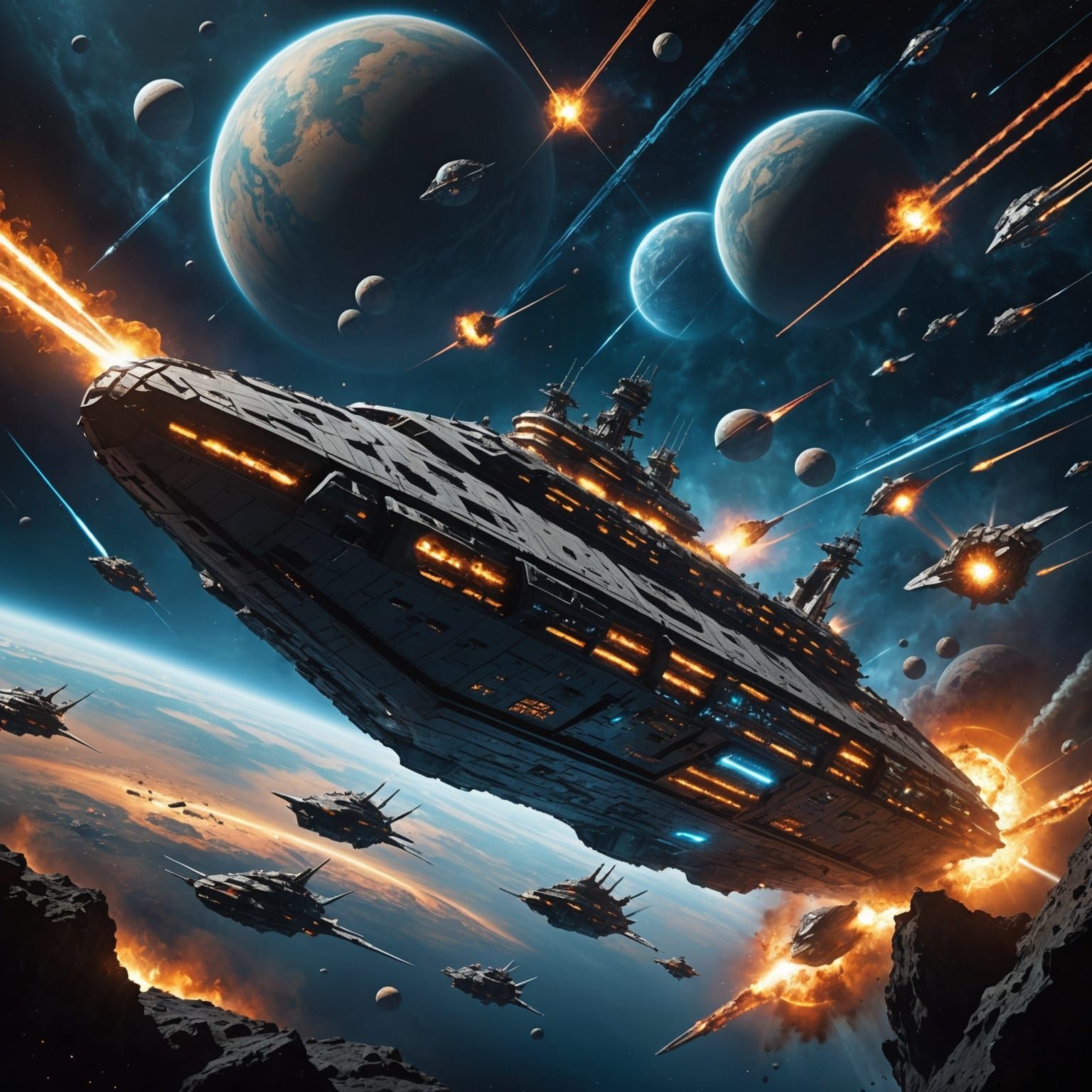 Colossal Armada in Epic Space Battle