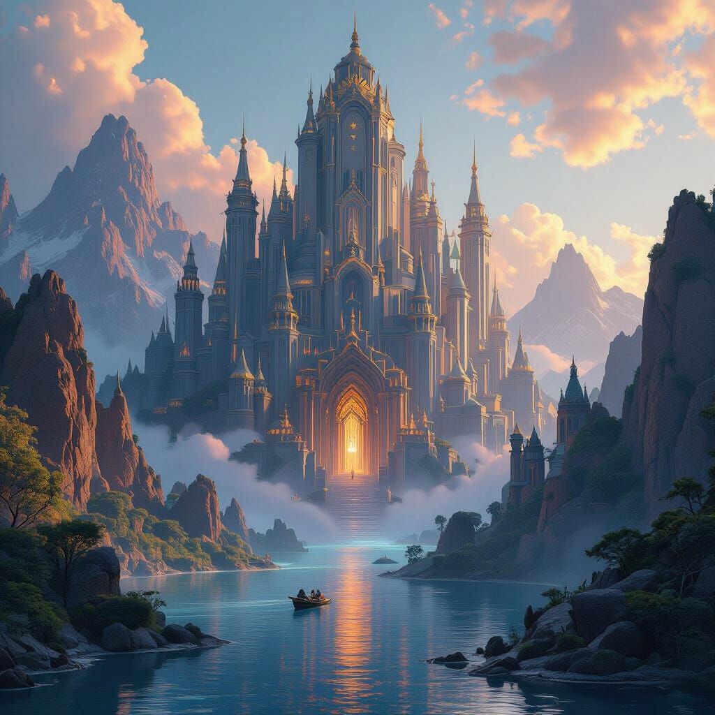 Hallelujah: Fantastical Matte Painting with Intricate Detail