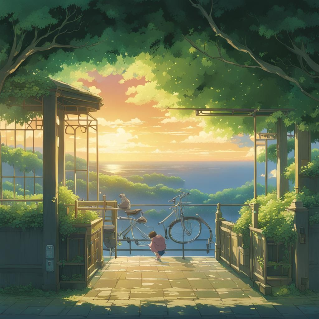 Libra in Studio Ghibli Anime Style