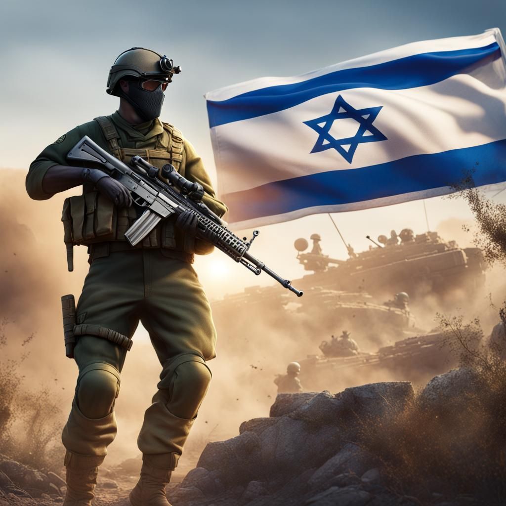 Panther Soldier on Battlefield in Fantasy Art Style