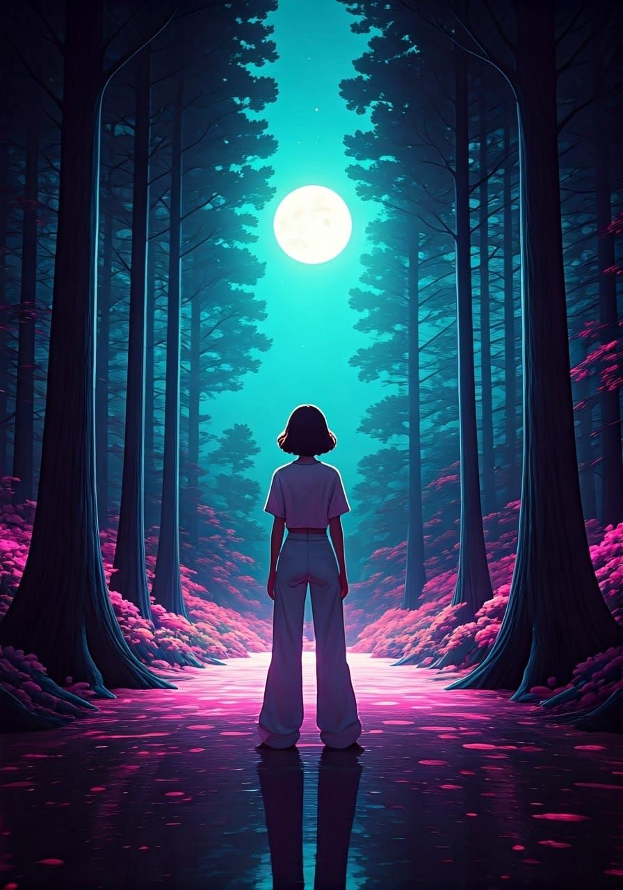 Moonlit Ghostly Disco in Funky Forest