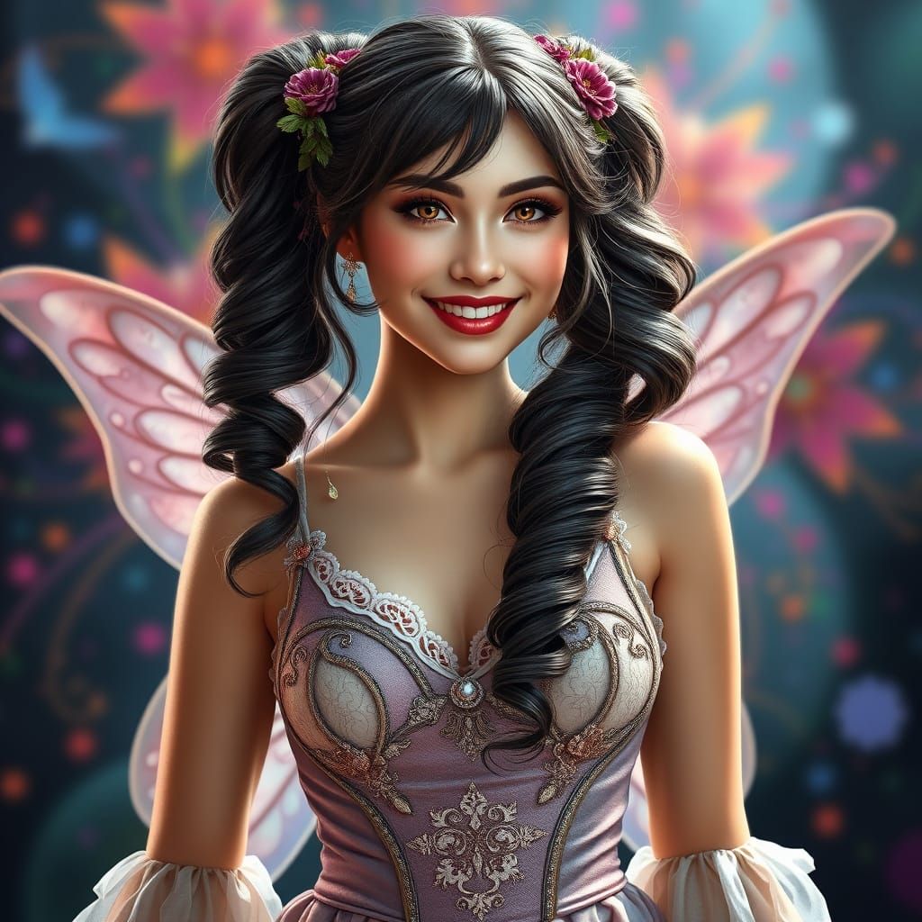 Whimsical Fairy Cosplay in European Folklore Colors