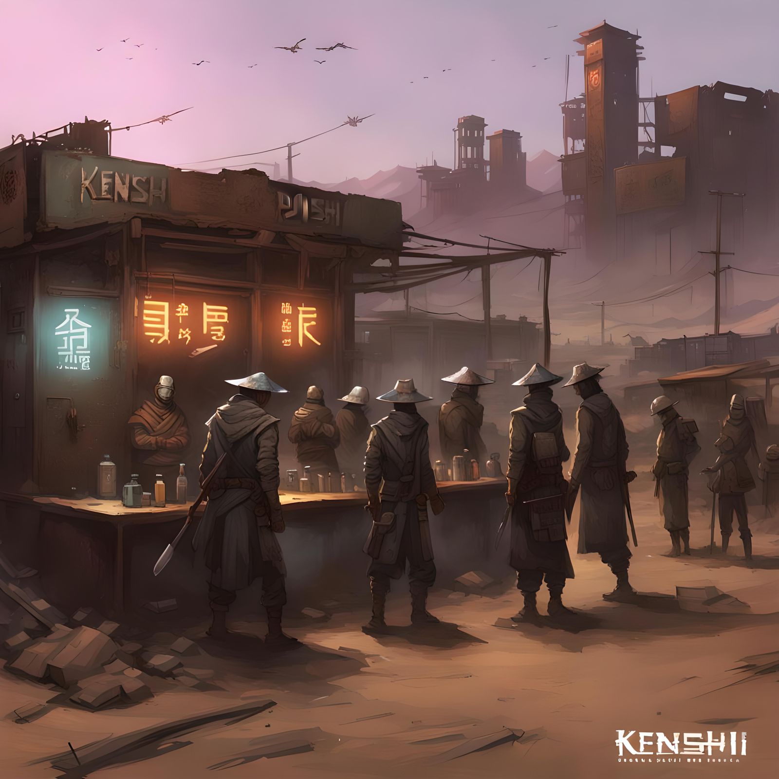 Kenshi Themed Bar Scene