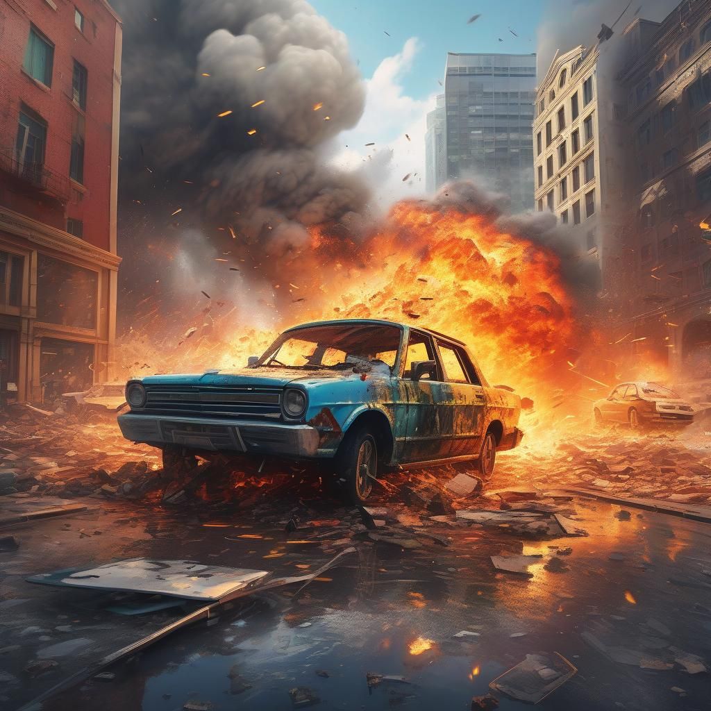 Hyperrealistic End of World Concept Art