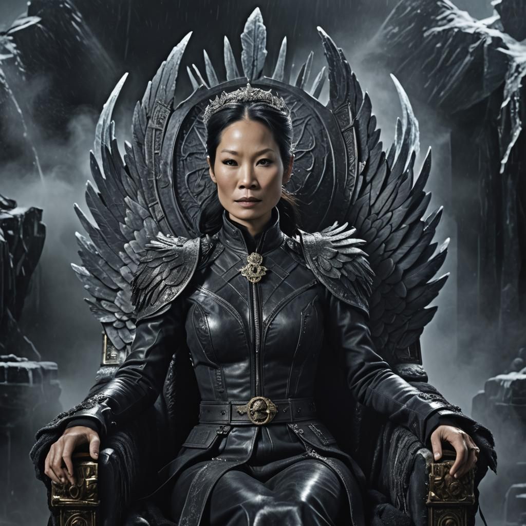 Lucy Liu as Antarctic Queen: Hyperrealistic Portrait