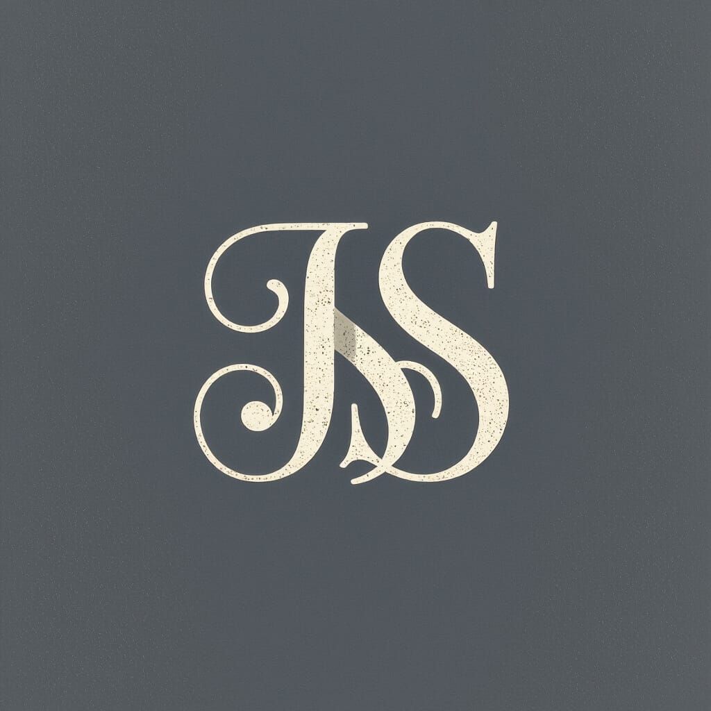 Elegant Monogram Logo Design with Bold Typography