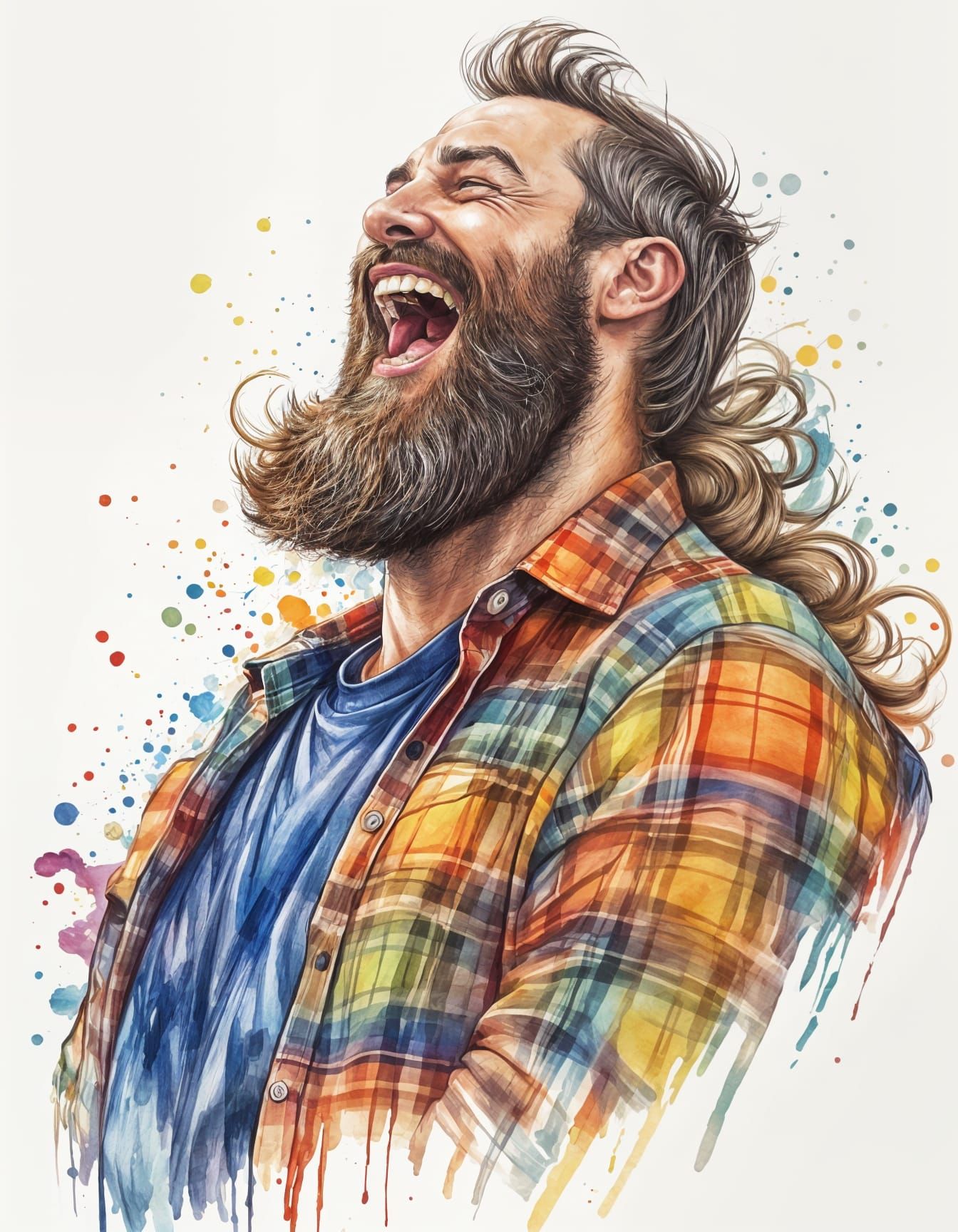 Sweeping Hero Portrait in Vibrant Colors