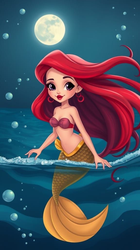 Red little mermaid