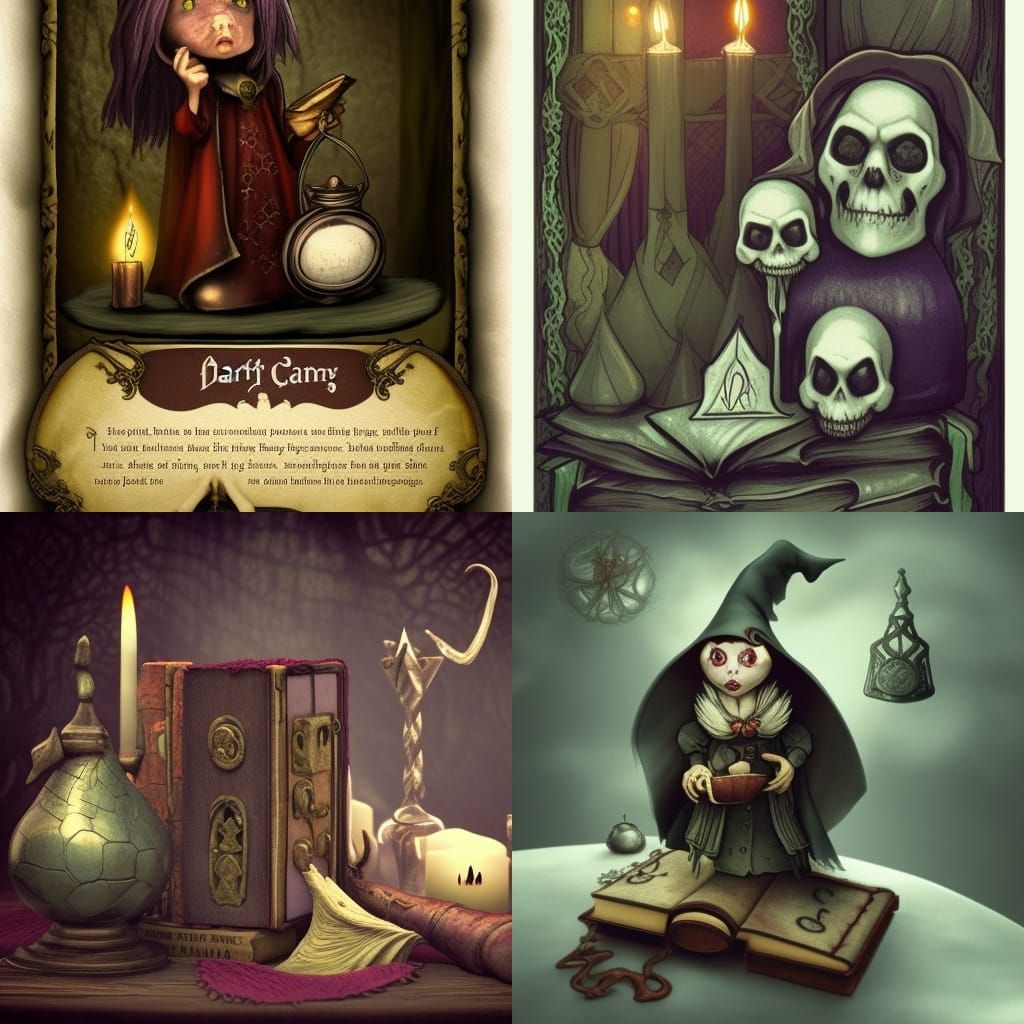 Fairytale Wizard's Den in Art Nouveau Style