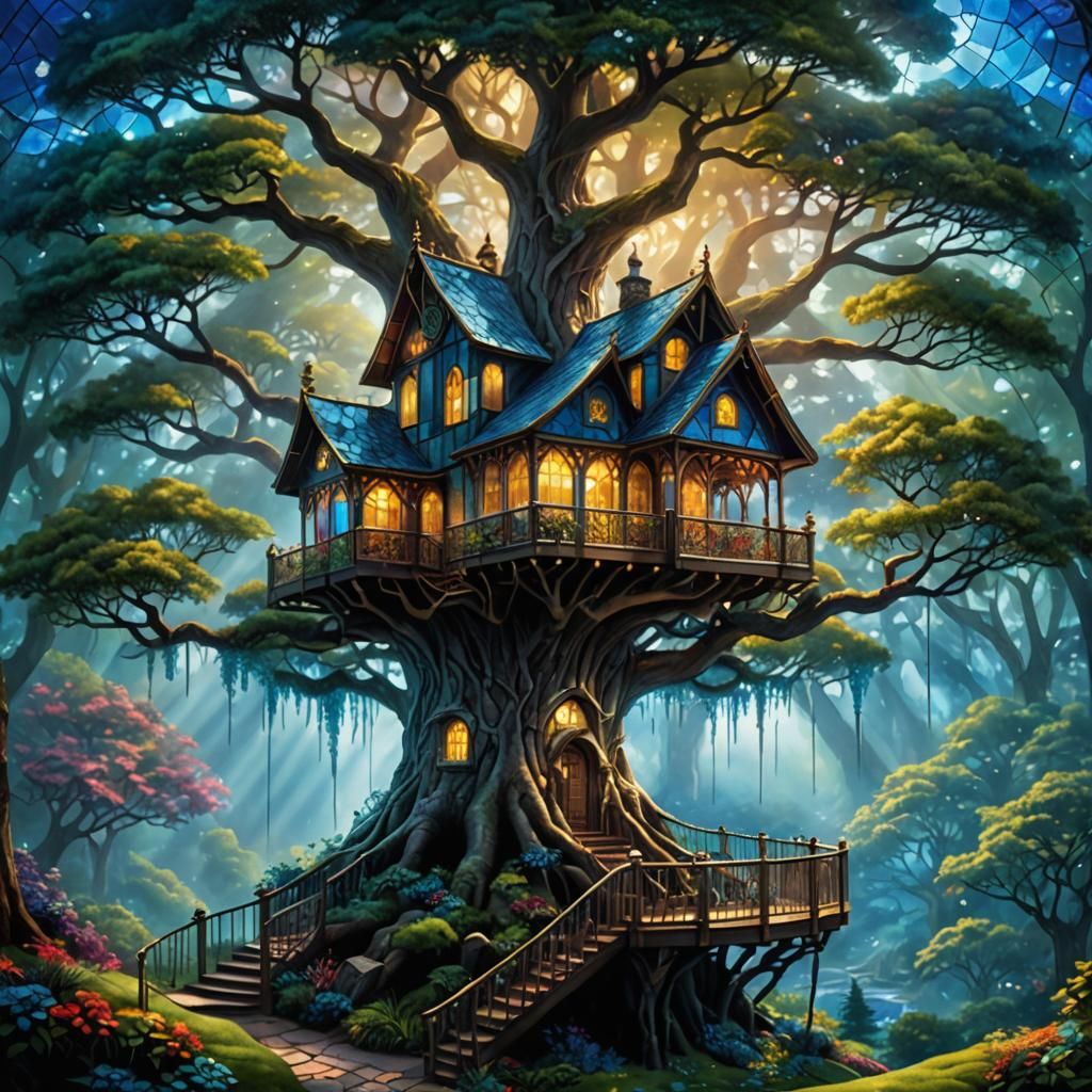 It's not a tree house, it's a tree mansion