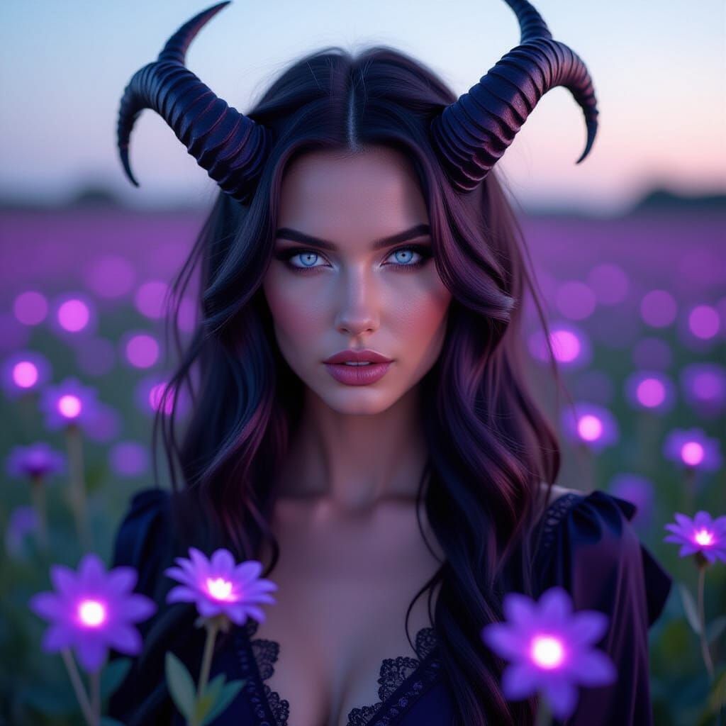 Lilith Diablo 4 Demon Portrait in Photo Reality Style