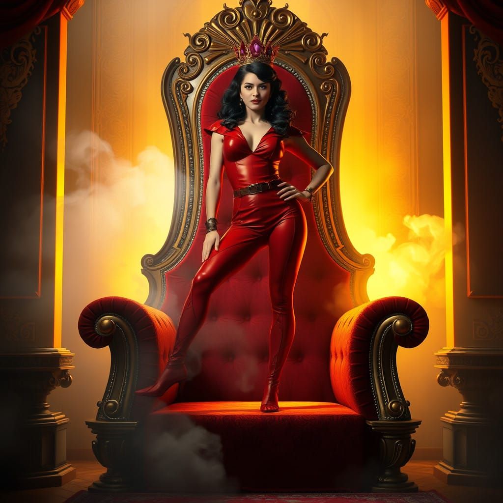 Dominant Goddess Exudes Poise and Mystery