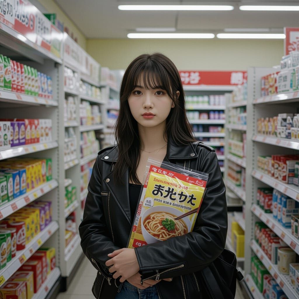 Half-Angel, Half-Demon Struggles in Convenience Store