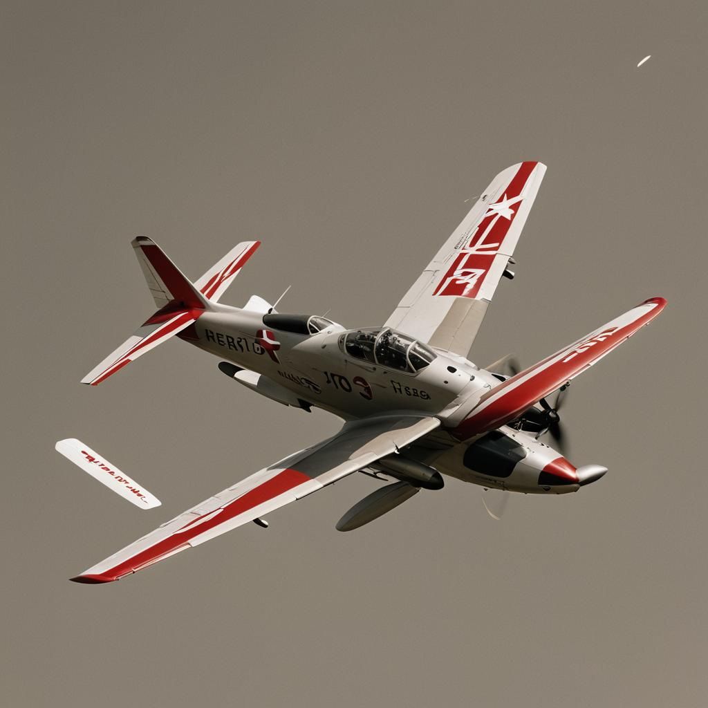 Helio Courier Aircraft in Light Brown Paint Scheme