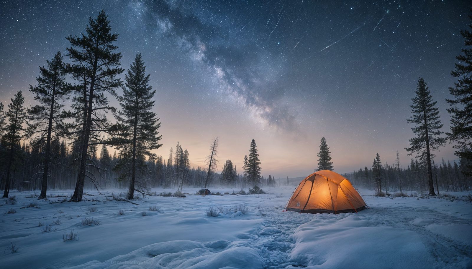 Winter Solace in Yellowstone's Glacial Landscape