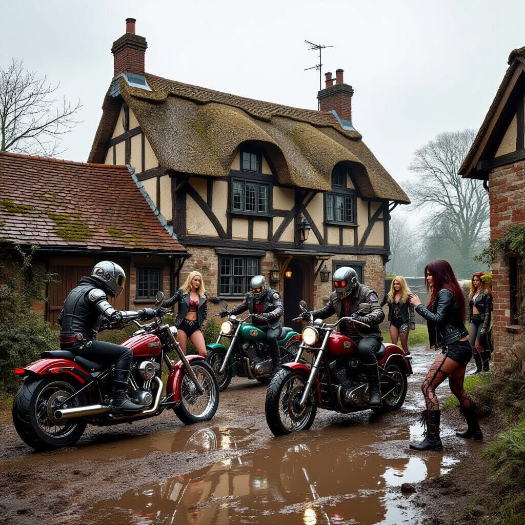 Robots Rocking at a Tudor Pub, Gritty Style