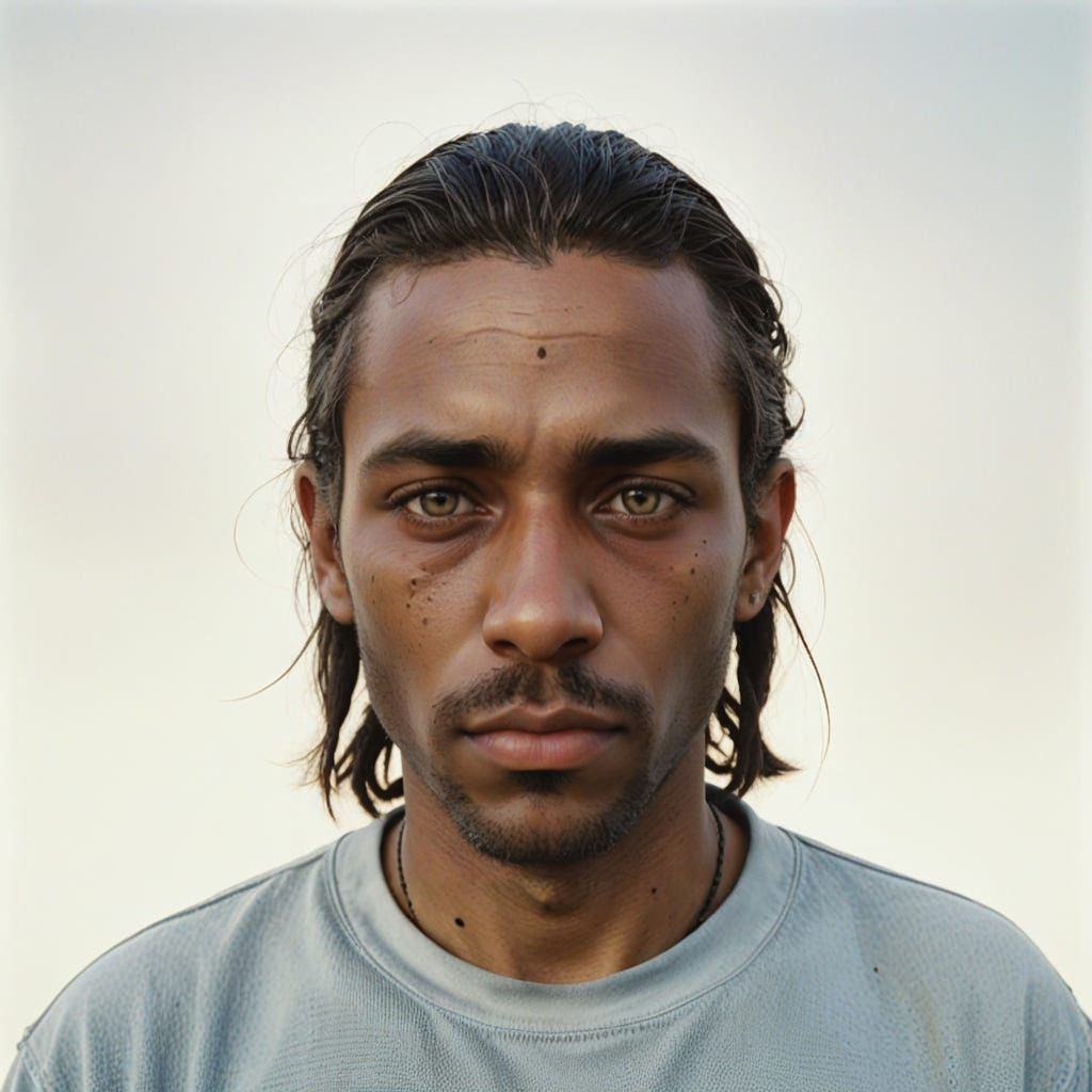 A Photorealistic Portrait of a Resolute Protester in Cape To...