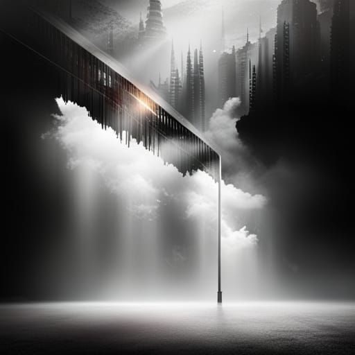 Bold Multicolored LED Rainstorm with Lightning