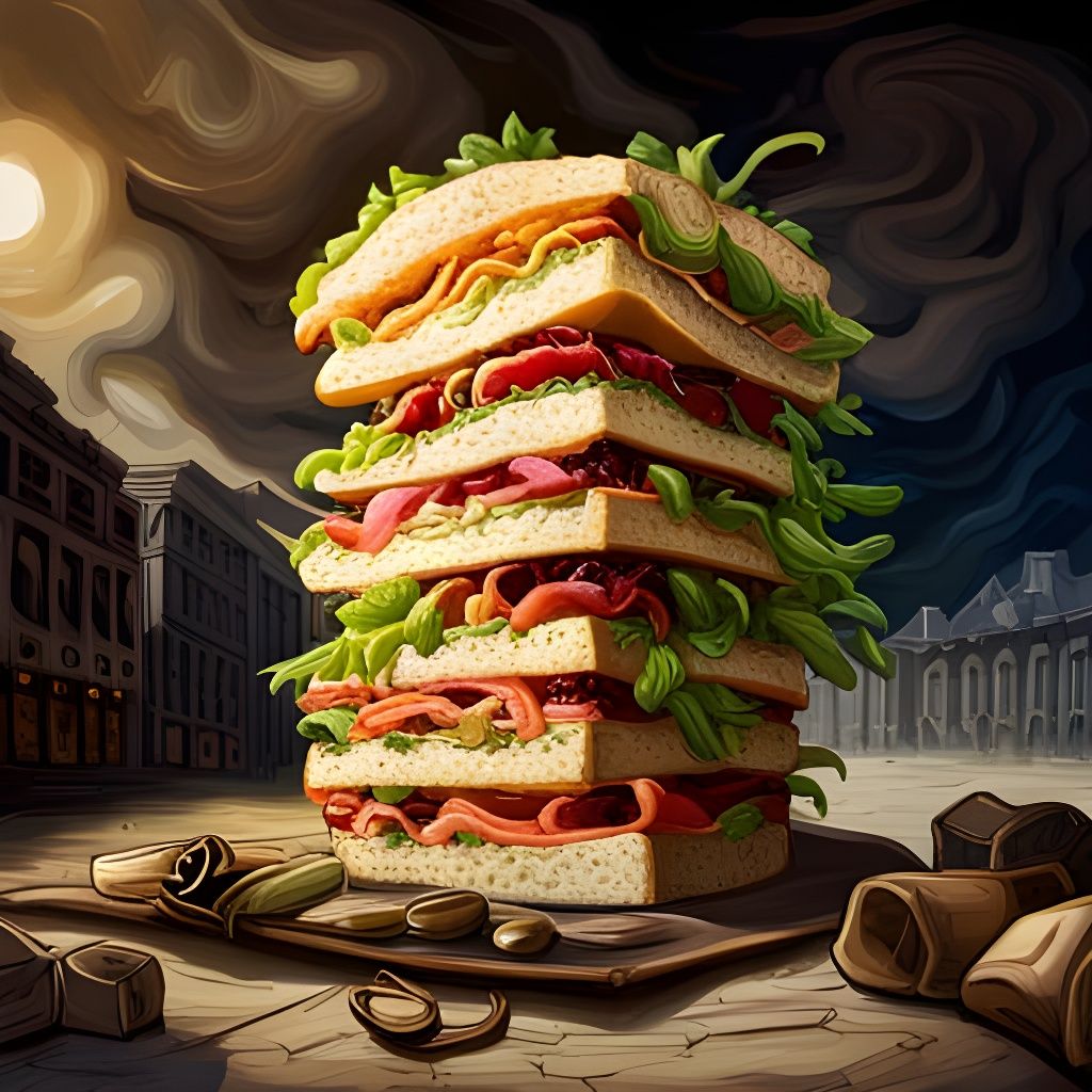 Sandwich as high as a house