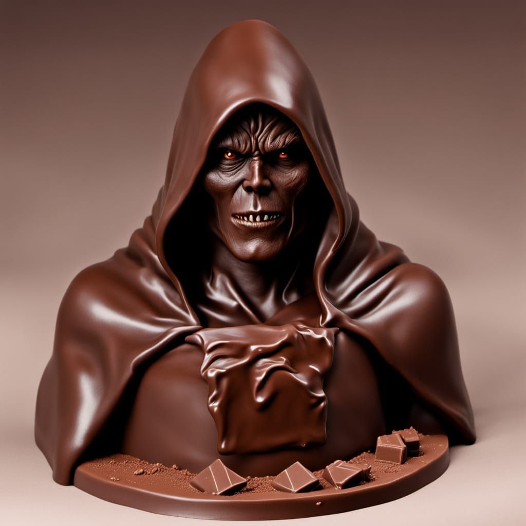 Grimdark Concept Rendered in Chocolate
