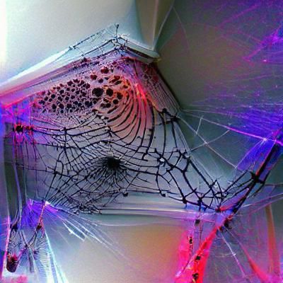 Macabre Spider Web: Detailed and Dark