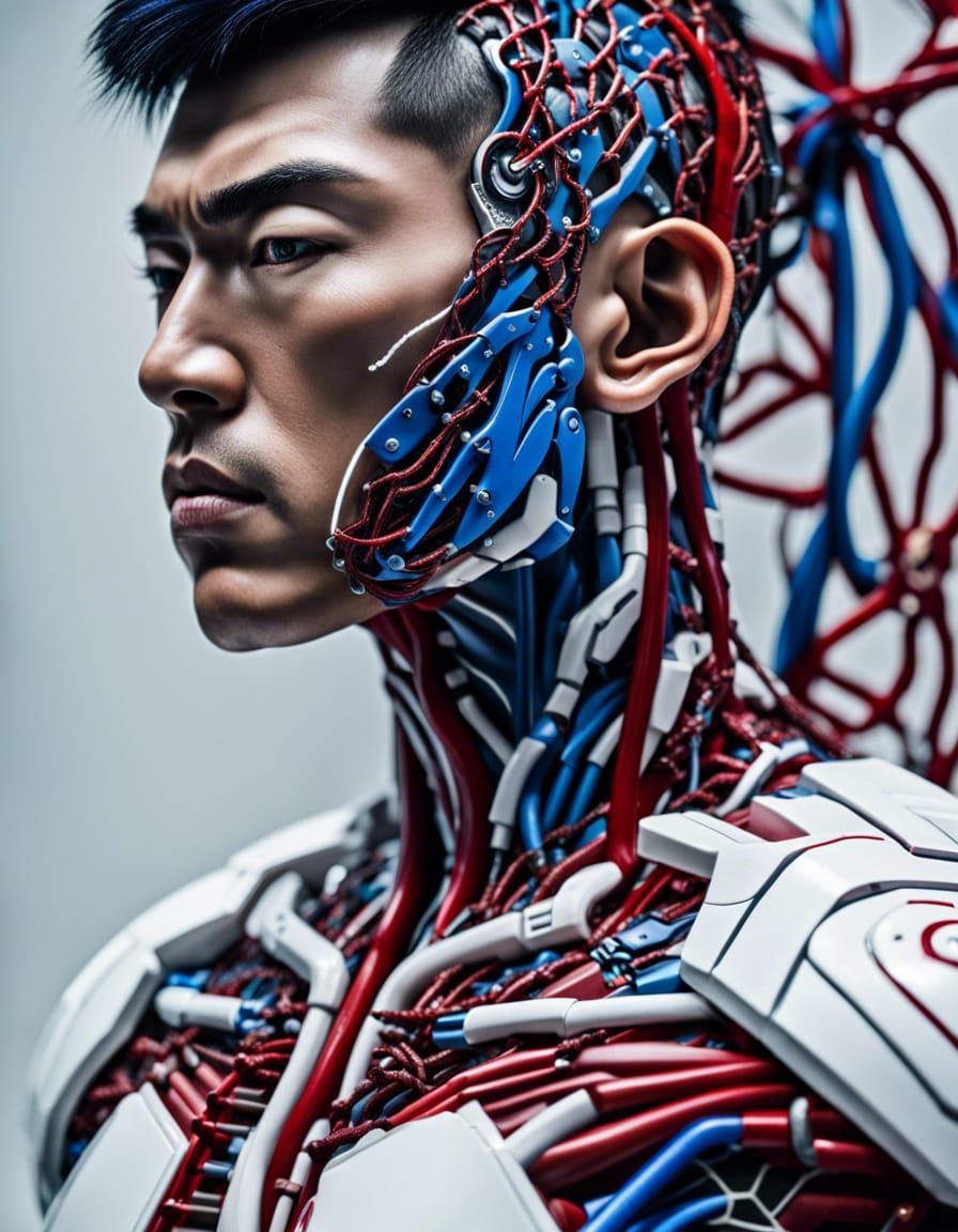 Asian cyborg men