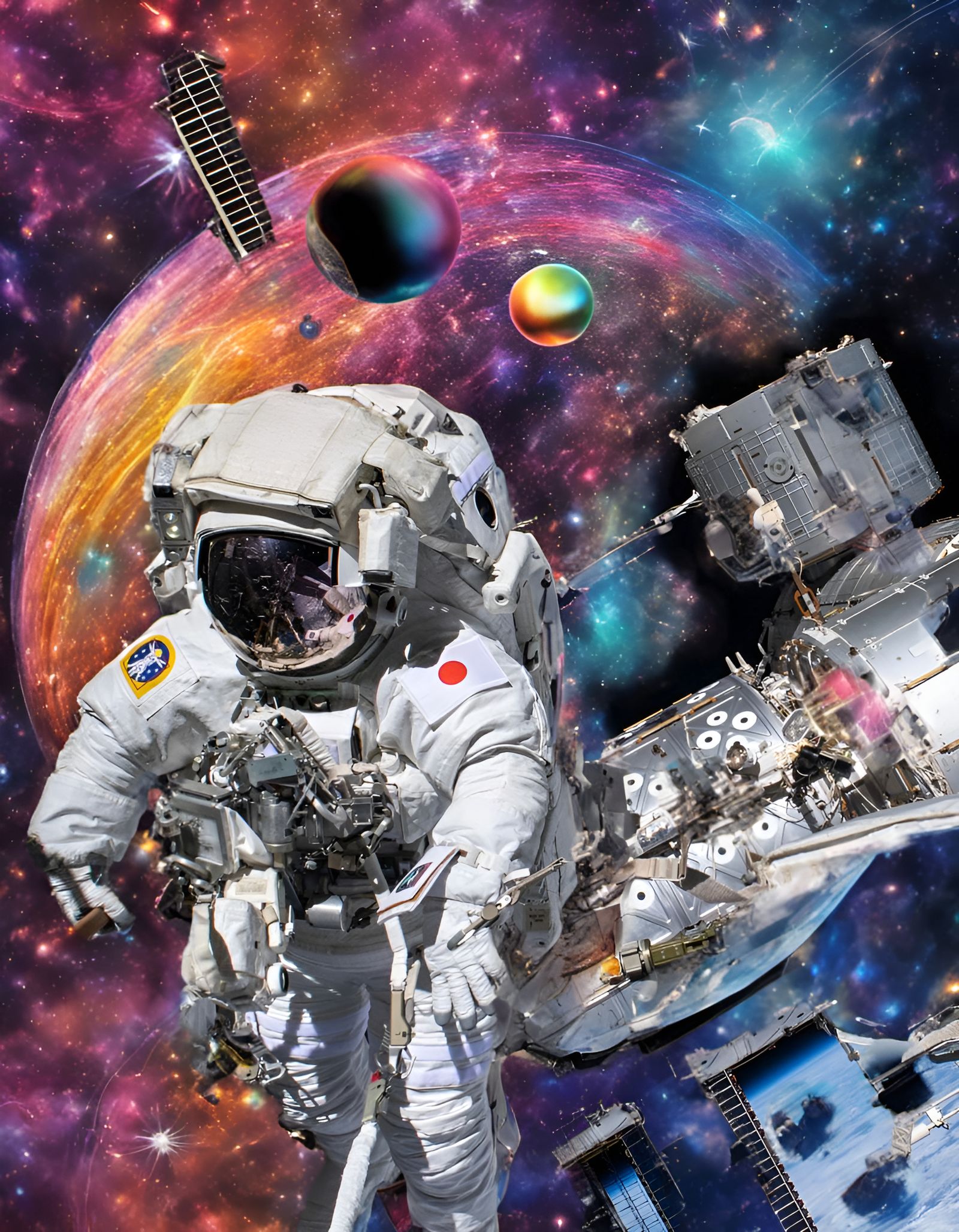 Rainbow Planet Meets Neutron Star: Cosmic Mixed Media