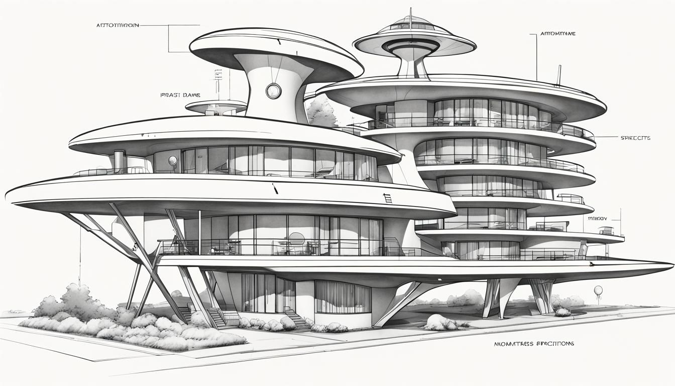 modern apartment building, unique, attractive,  appealing an...