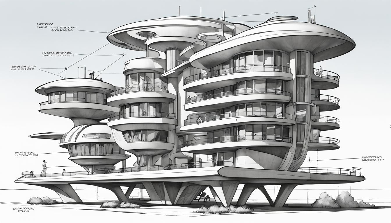 modern apartment building, unique, attractive,  appealing an...