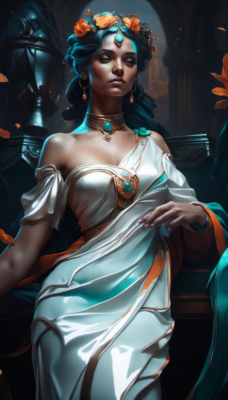 Bioluminescent Monster in Eerie Forest, Concept Art