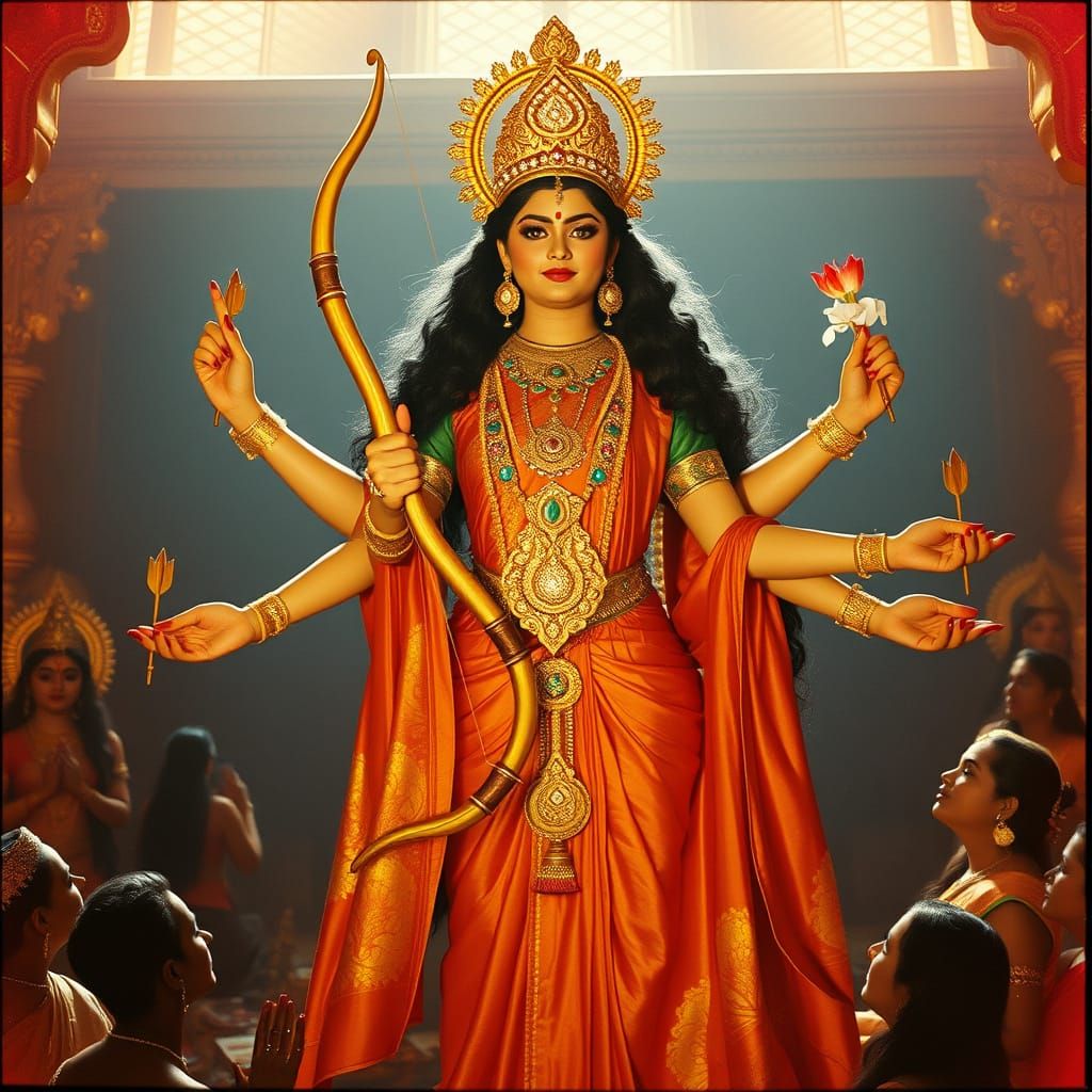 Goddess Tripurasundari Reigns Supreme in a Tapestry of Worsh...