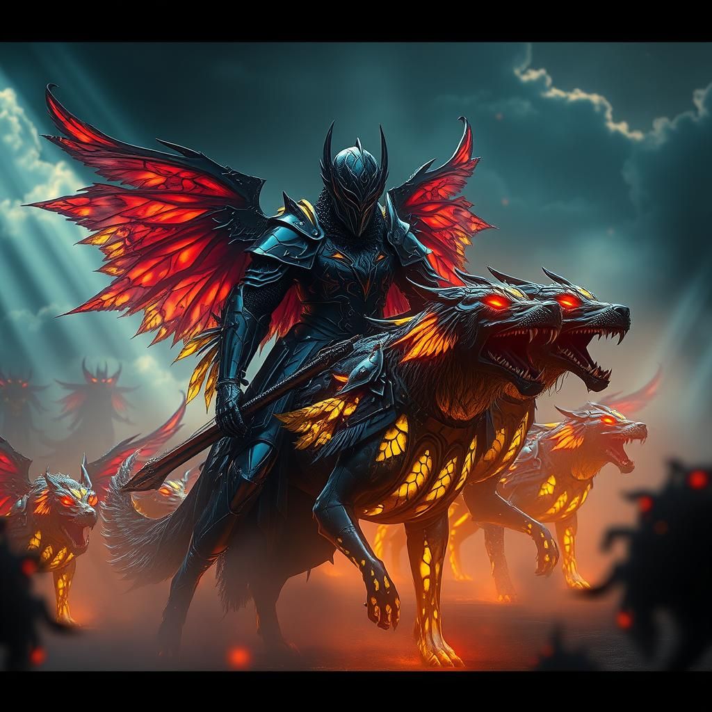 Here prince, I loosen the hounds!