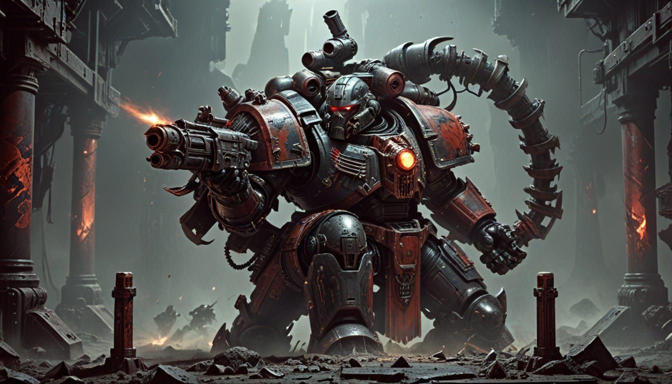 Warhammer 40k: Space Marine and Beast Battle