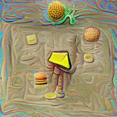 Square Sponge Eats Hamburger Undersea