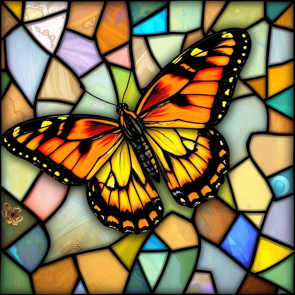 Stunning Opalescent Tiger Swallowtail Butterfly