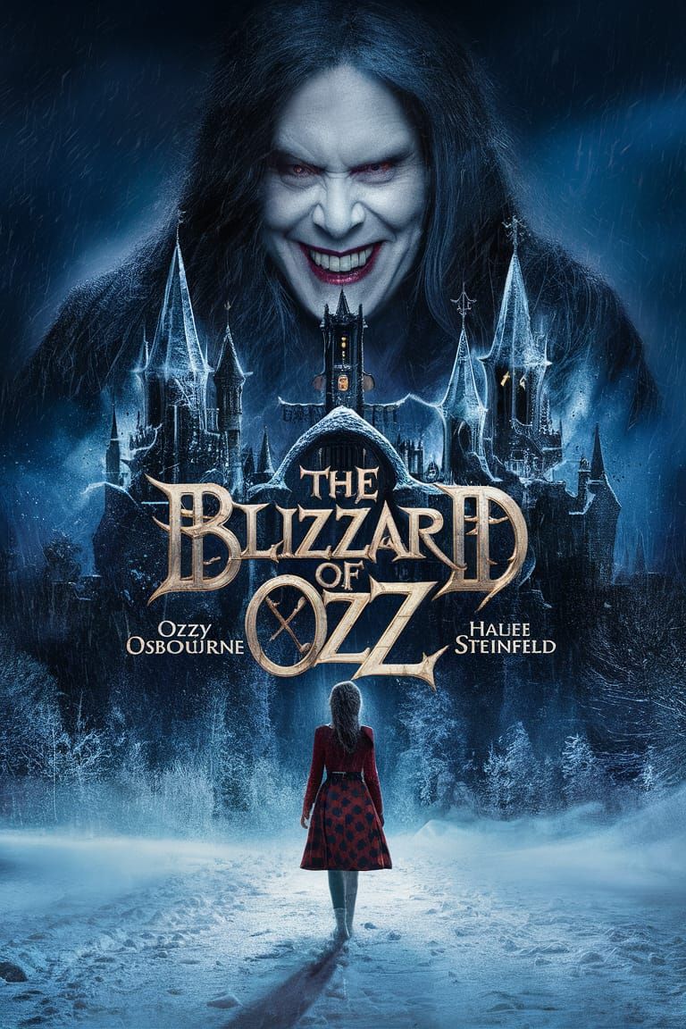 Gothic Blizzard Kingdom Double Exposure Artwork