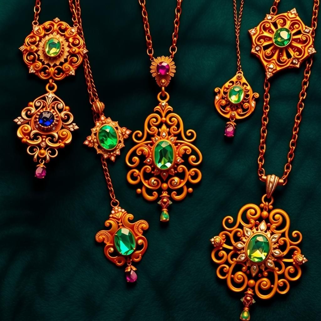Exquisite Necklaces and Pendants in Bebè Style