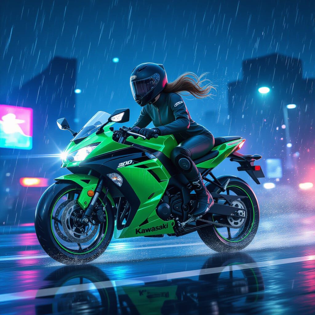 Kawasaki Ninja 300 ABS Graffiti Art